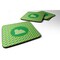 Caroline's Treasures SDK1139-C-FC Lhasa Apso Lucky Shamrock Foam Coasters (Set of 4), 3.5" H x 3.5" W, Multicolor